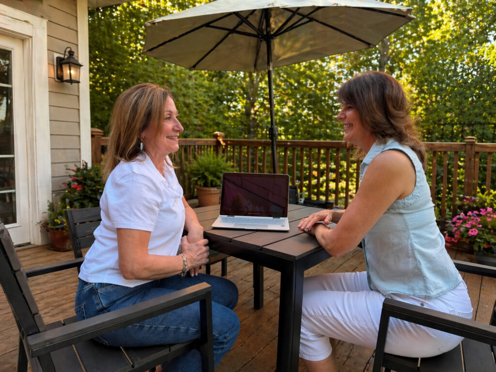 Deanna Consulting a Client